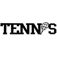 Load image into Gallery viewer, Tennis Word - Metal Wall Art