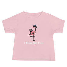 Load image into Gallery viewer, Foot Fault Flamingo Baby Tee