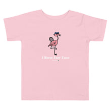 Load image into Gallery viewer, Foot Fault Flamingo Toddler Tee
