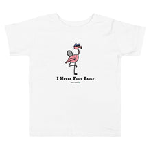 Load image into Gallery viewer, Foot Fault Flamingo Toddler Tee