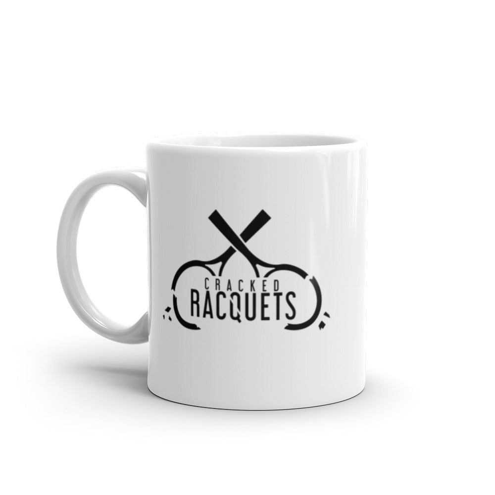 Cracked Racquets White glossy Mug