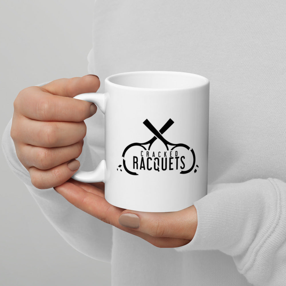 Cracked Racquets White glossy Mug