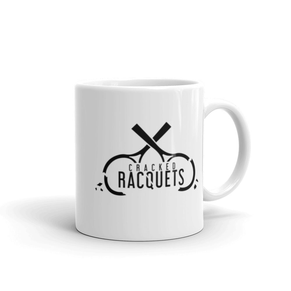 Cracked Racquets White glossy Mug