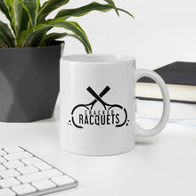Load image into Gallery viewer, Cracked Racquets White glossy Mug