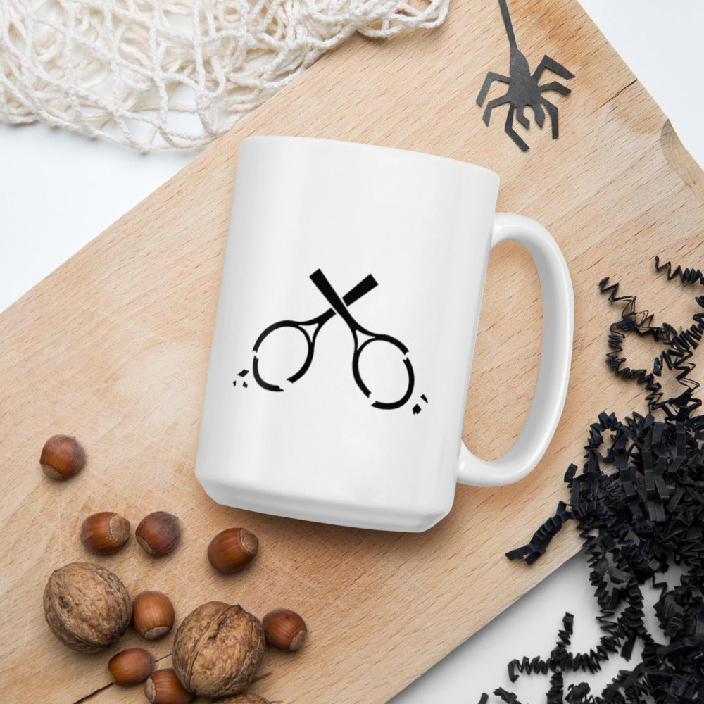 Cracked Racquets White glossy Mug