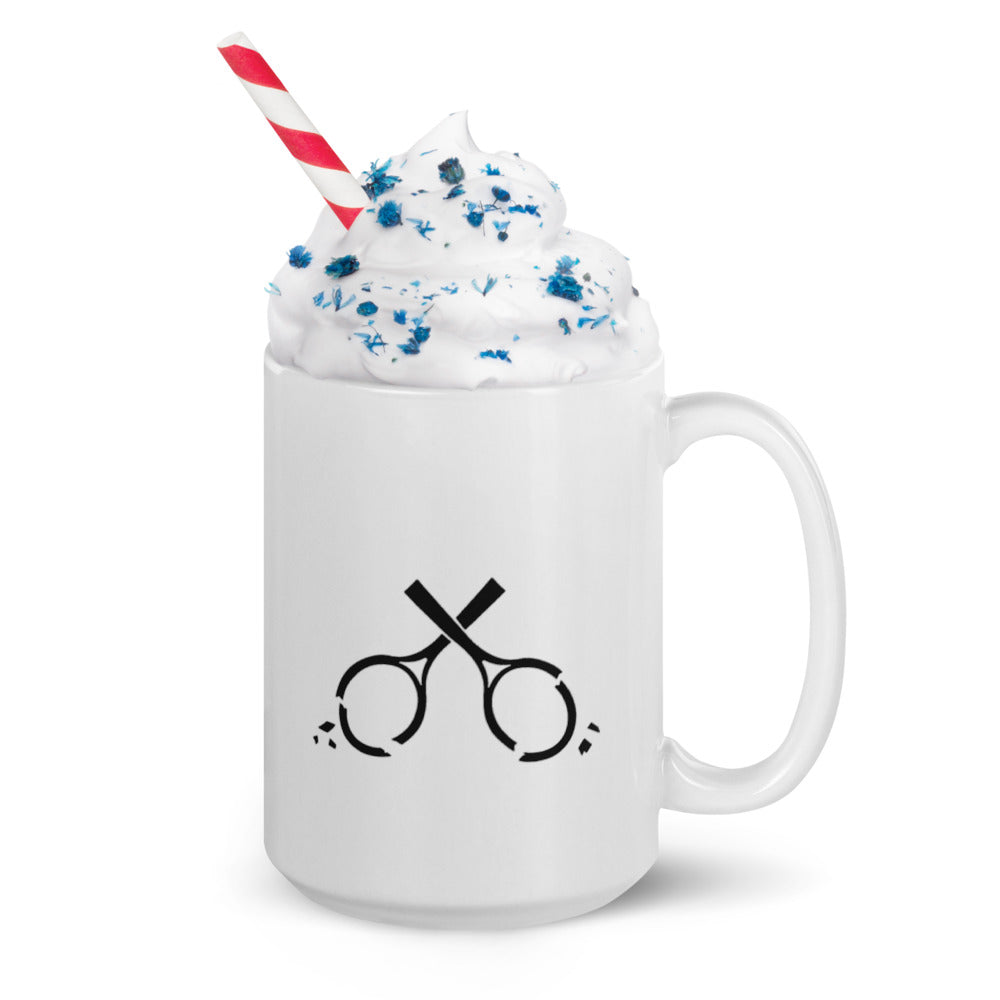 Cracked Racquets White glossy Mug