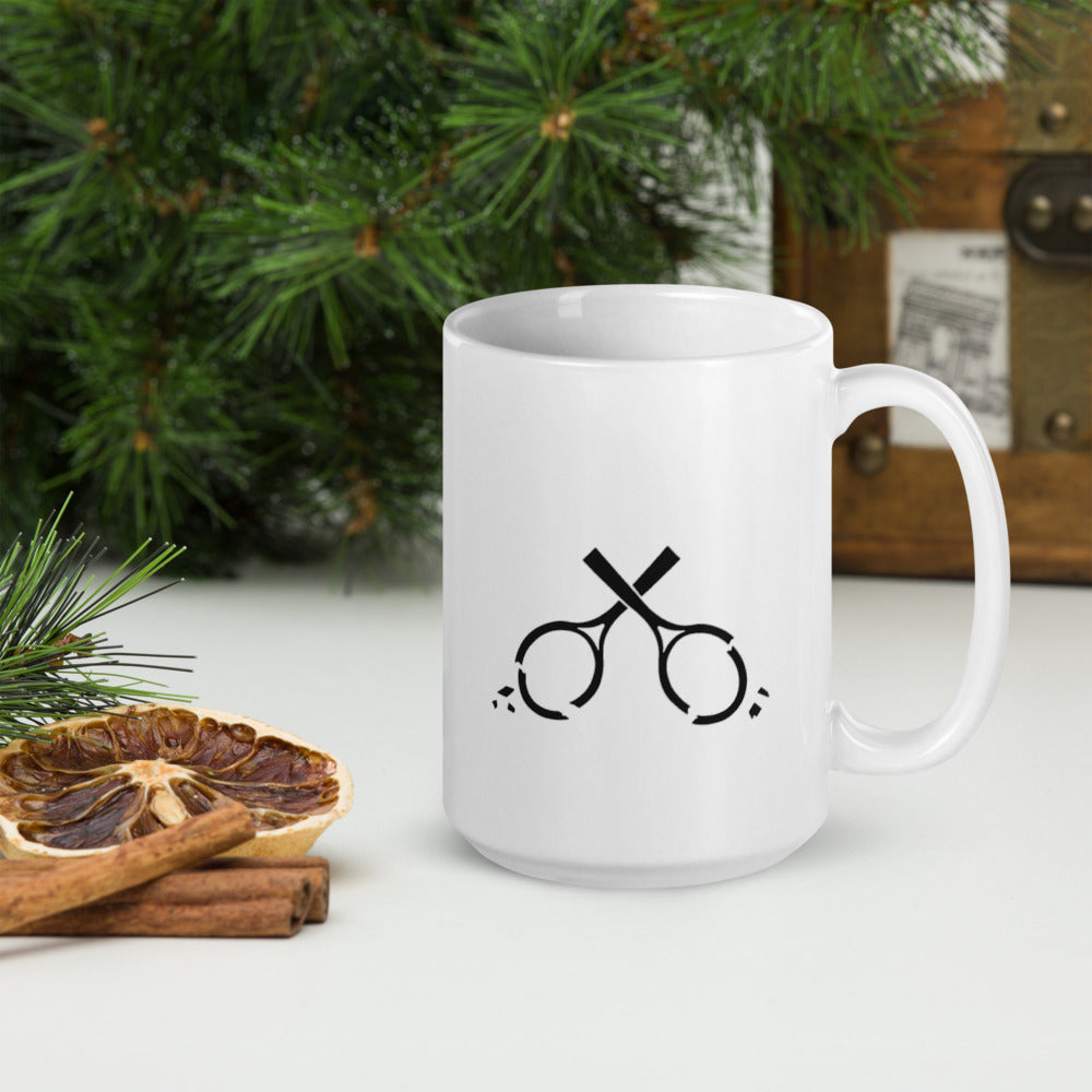 Cracked Racquets White glossy Mug