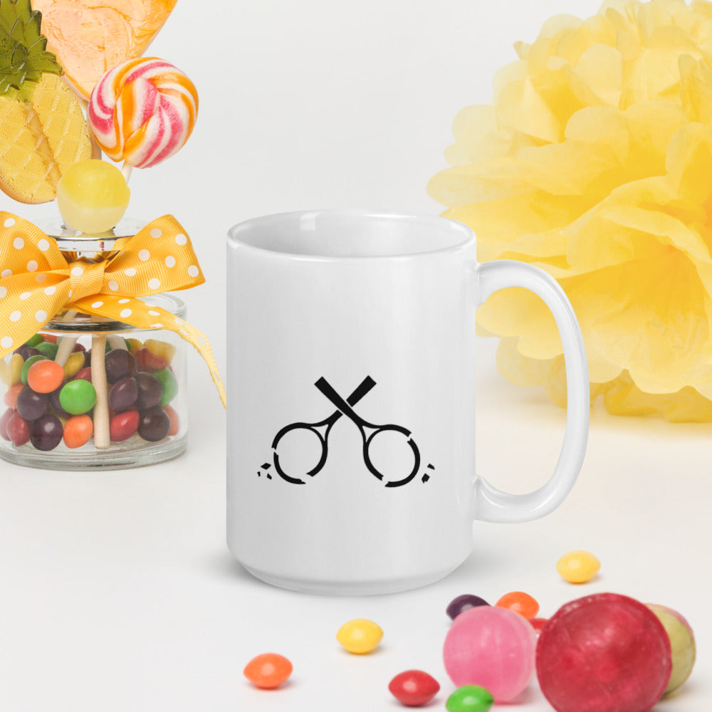 Cracked Racquets White glossy Mug