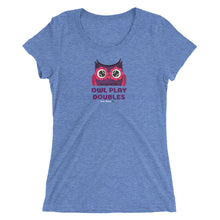 Load image into Gallery viewer, Owl Play Doubles Ladies' short sleeve