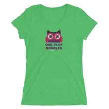 Load image into Gallery viewer, Owl Play Doubles Ladies' short sleeve