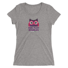 Load image into Gallery viewer, Owl Play Doubles Ladies' short sleeve