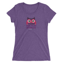Load image into Gallery viewer, Owl Play Doubles Ladies' short sleeve