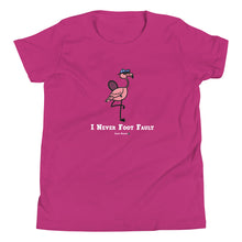 Load image into Gallery viewer, Foot Fault Flamingo Youth T-Shirt