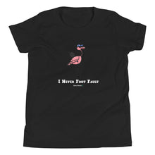 Load image into Gallery viewer, Foot Fault Flamingo Youth T-Shirt