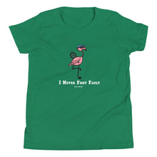 Load image into Gallery viewer, Foot Fault Flamingo Youth T-Shirt