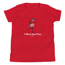 Load image into Gallery viewer, Foot Fault Flamingo Youth T-Shirt