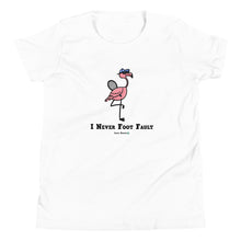 Load image into Gallery viewer, Foot Fault Flamingo Youth T-Shirt