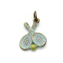 Load image into Gallery viewer, Tennis Racket Charm Bracelet, Necklace, or Charm Only
