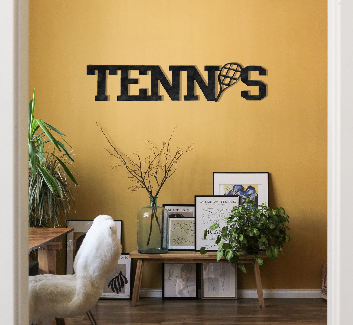 Tennis Word - Metal Wall Art