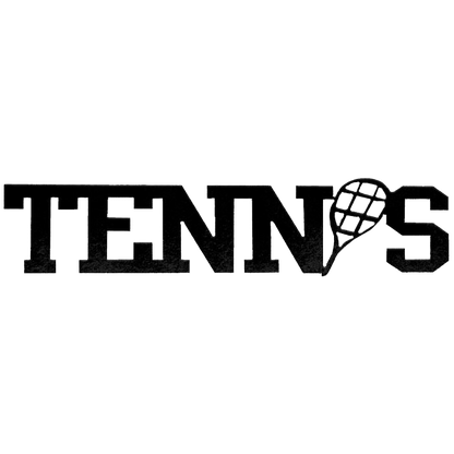 Tennis Word - Metal Wall Art