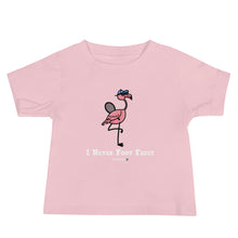 Load image into Gallery viewer, Foot Fault Flamingo Baby Tee
