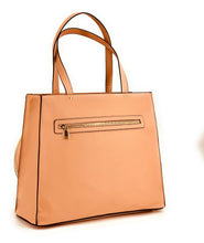 Load image into Gallery viewer, Maya Tennis Tote - Saffiano Vegan leather - Peach
