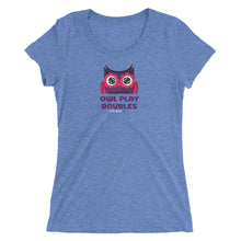 Load image into Gallery viewer, Owl Play Doubles Ladies&#39; short sleeve
