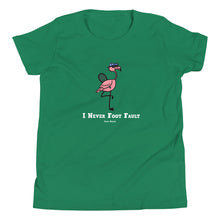 Load image into Gallery viewer, Foot Fault Flamingo Youth T-Shirt
